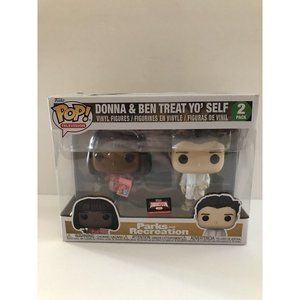 Funko POP TV Parks and Recreation Donna‎ & Ben Treat Yo' Self Target Set Of 2